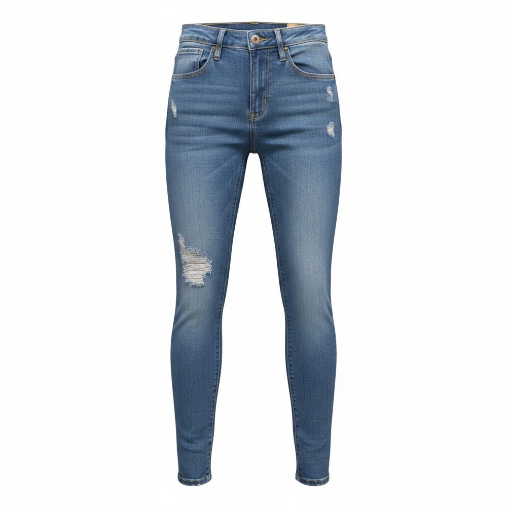Tennis Trading Company Jegging Womens Size 4 Blue‎ Excellent Raw Hem Distressed